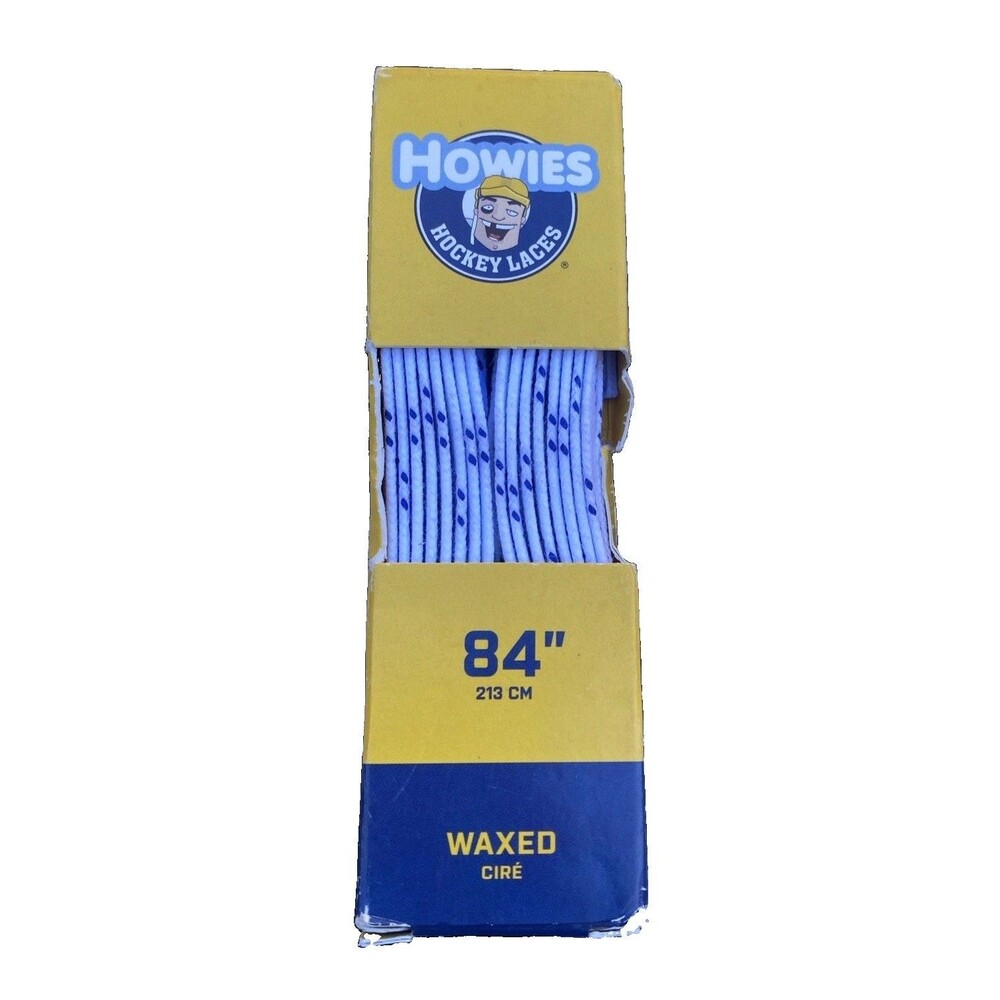 Howies White Waxed Hockey Skate Laces Waxed 84" 213cm Worlds Highest Quality New